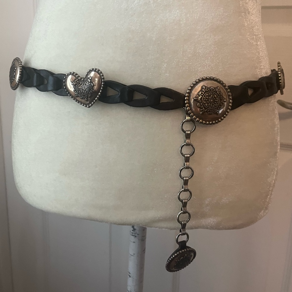 Leather looped Belt with beautiful Medallions